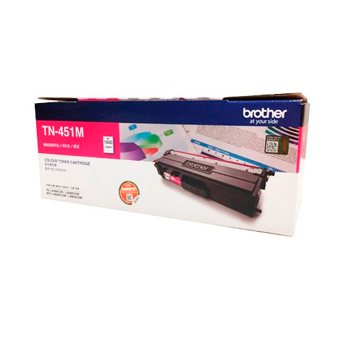 ตลับหมึก ตลับผงหมึก BROTHER TN-451M - โทนเนอร์ สีชมพู (ม่วงแดง)