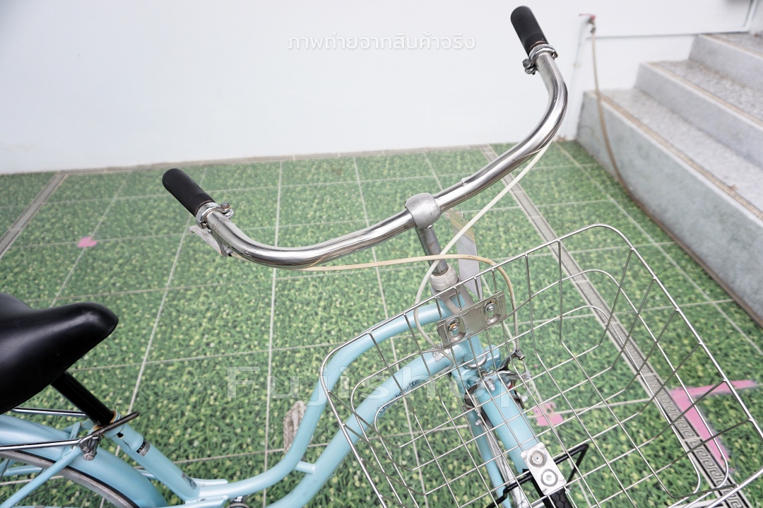จักรยานแม่บ้านญี่ปุ่น - ล้อ 26 นิ้ว - ไม่มีเกียร์ - Pom Ponette - สีฟ้า [จักรยานมือสอง]
