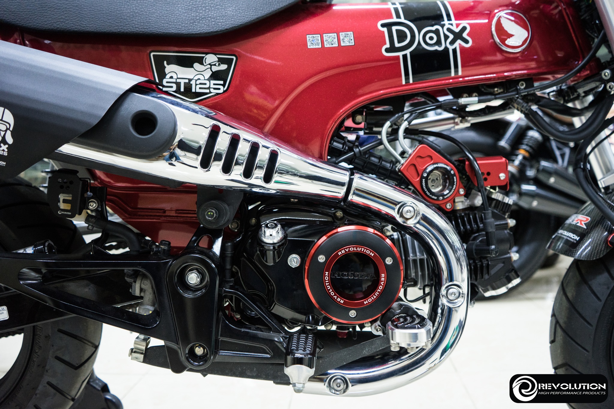 ฝาครอบเครื่องด้านR REVOLUTION C-125 ปี2021-23/CT-125 ปี2023/ST-125Dax/WAVE-125i ปี2023