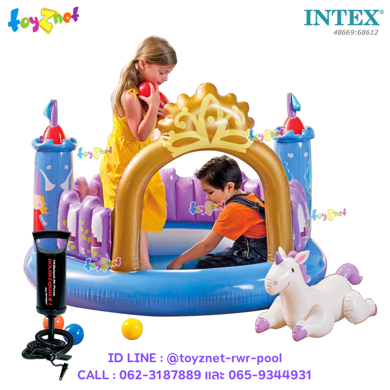 Intex Magical Castle no.48669 + w/DBI Air Pump