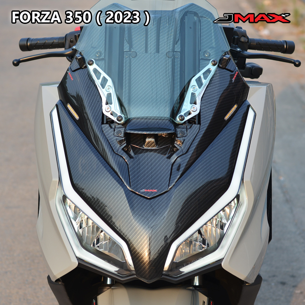 ตัวอุดกระจกลายฟิล์ม (มีไฟเลี้ยว) FORZA 350 2023 J MAX
