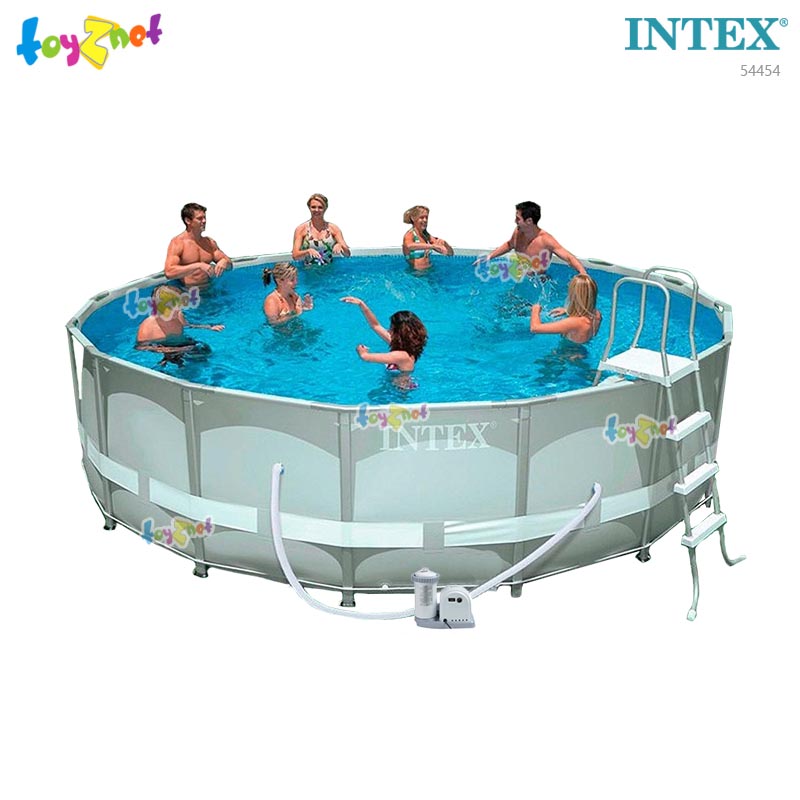 Intex 16ft Ultra Frame Pool Set (4.88x1.22 m) w/Cartr. Filter Pump (3,028L/hr) No.54454