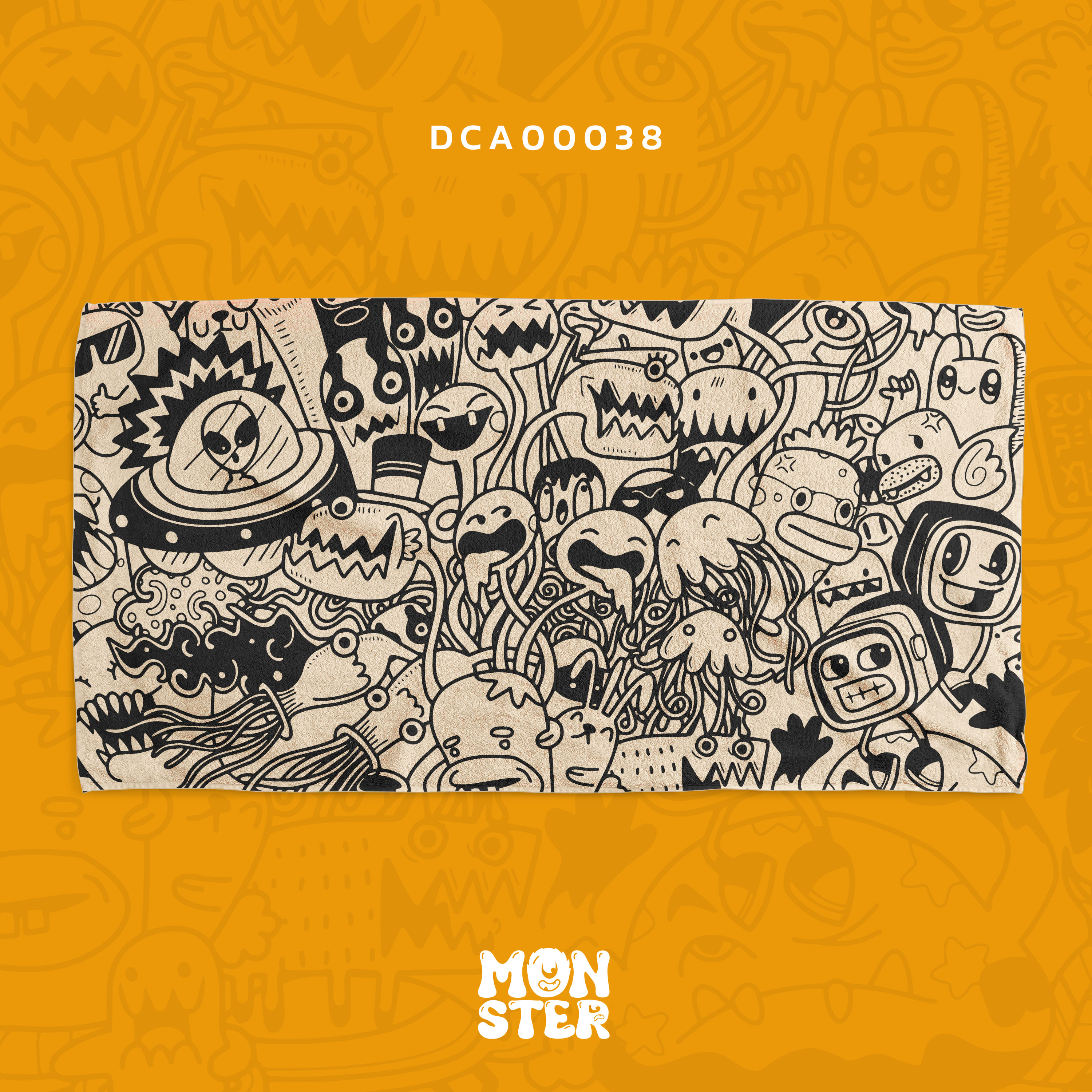 Towel ผ้าเช็ดตัว ลาย Monster Art 6 DEA00038 #Monster