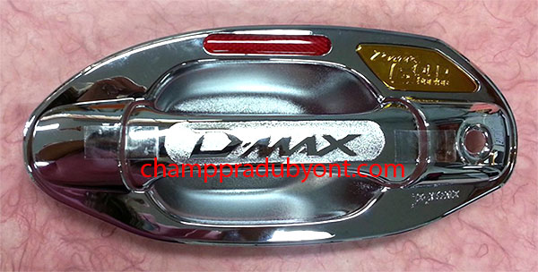 ครอบมือเปิดพร้อมถ้วยรองโครเมี่ยม ISUZU D-MAX 2007-2011 ทรง GOLD SERIES