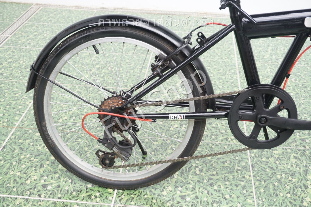 จักรยานพับได้ญี่ปุ่น - ล้อ 20 นิ้ว - มีเกียร์ - BTM - สีดำ [จักรยานมือสอง]