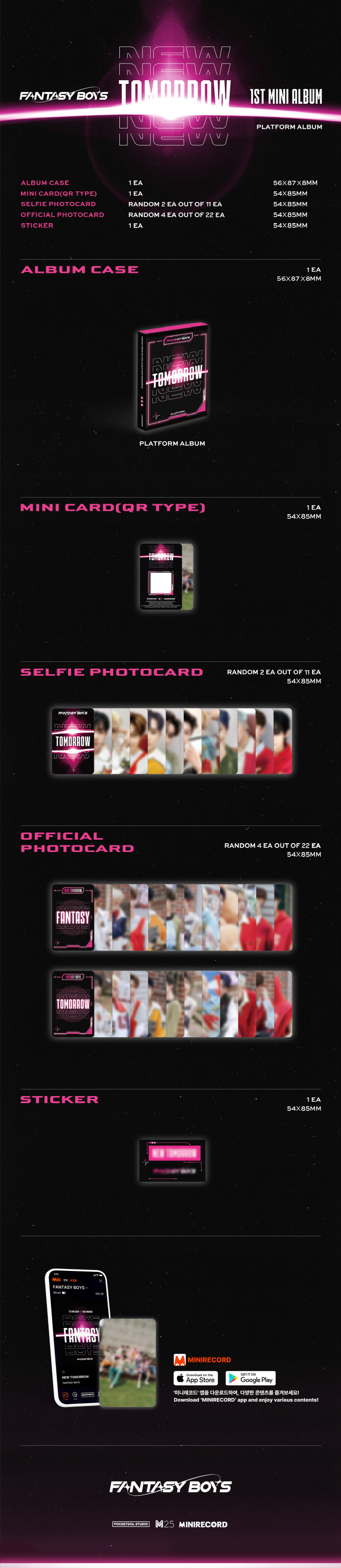 [PRE-ORDER] FANTASY BOYS - 1st Mini Album "NEW TOMORROW" (Platform ver.)