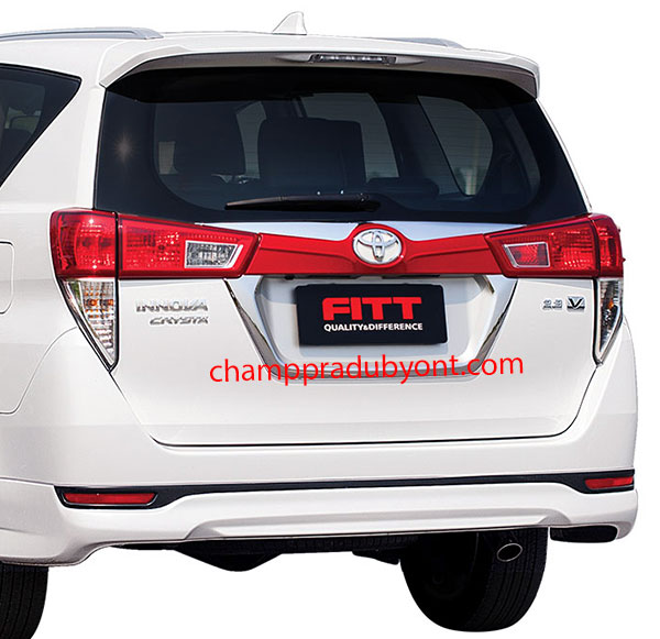 กรอบป้ายทะเบียนโครเมี่ยม TOYOTA INNOVA 2016-2017 FITT