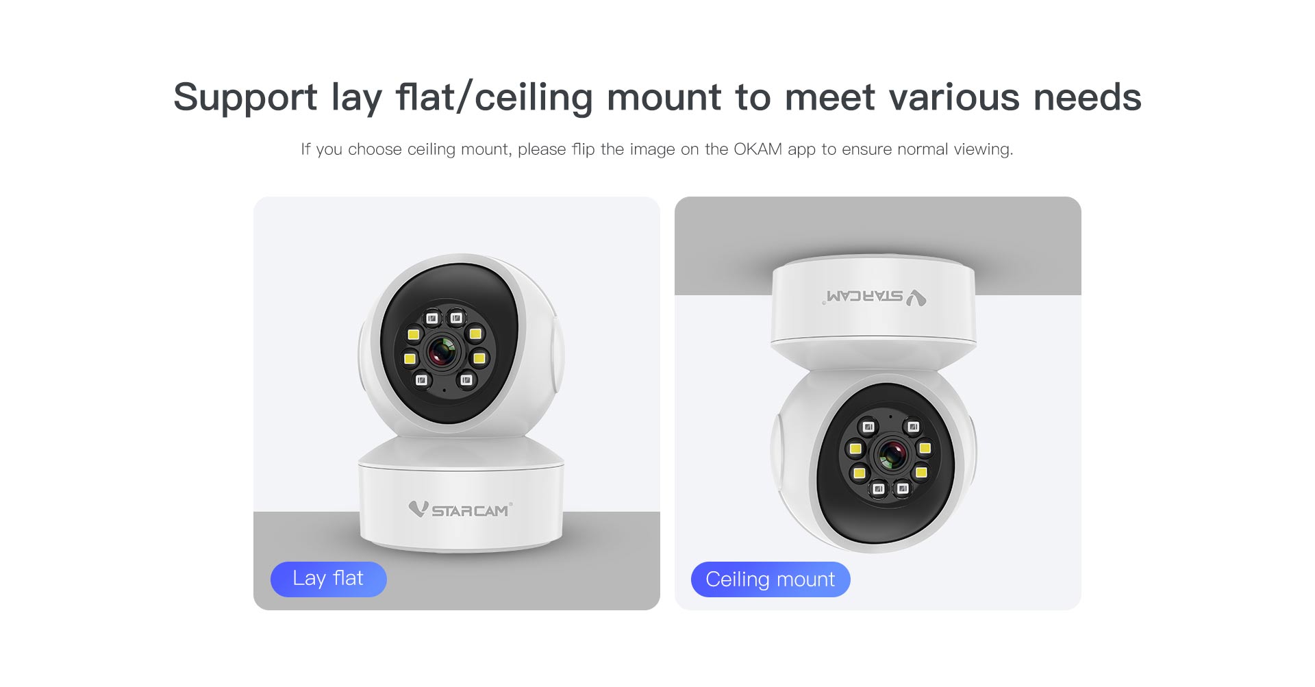 Vstarcam CS49L กล้องวงจรปิดระบบ IP WIFI 3 MP Color Night Vision มีไมค์และลำโพงในตัว BY BILLIONAIRE SECURETECH CS49L