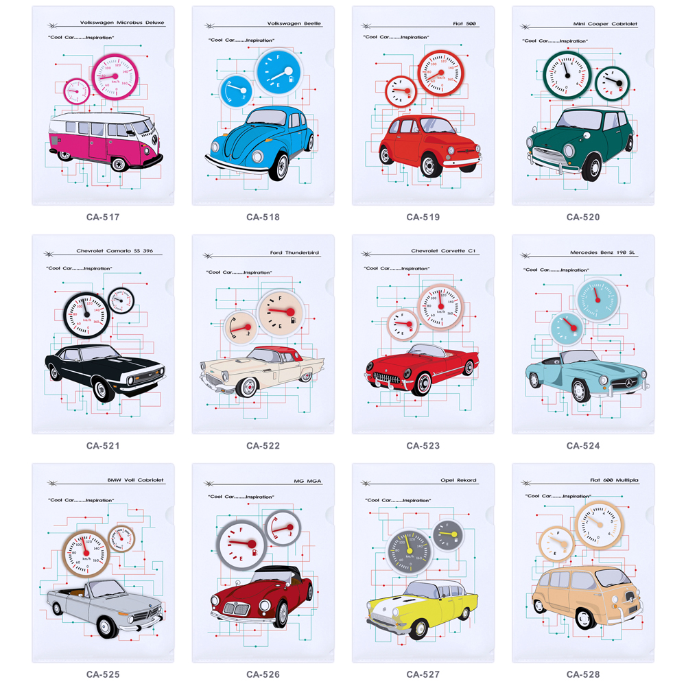 แฟ้มซอง A4 พิมพ์ลายคูลคาร์