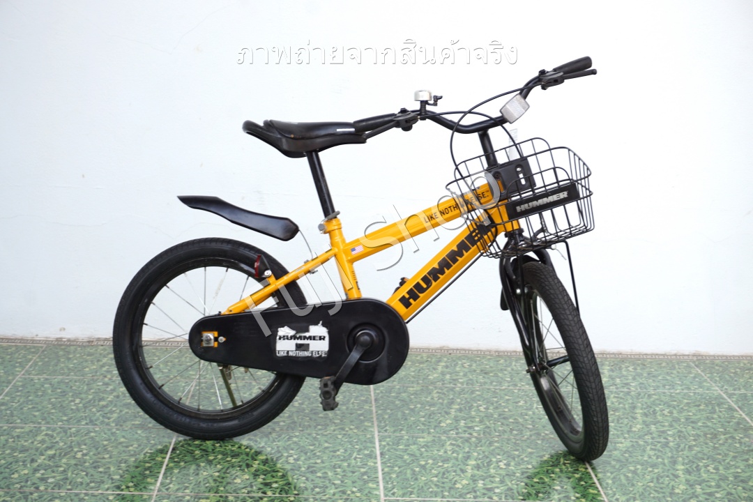 จักรยานเด็กญี่ปุ่น - ล้อ 16 นิ้ว - ไม่มีเกียร์ - Hummer - สีเหลือง[จักรยานมือสอง]