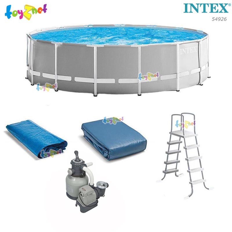 Intex 18ft Ultra Frame Pool Set w/Sand Filter Pump (5.49 x 1.32 m.) No. 54926