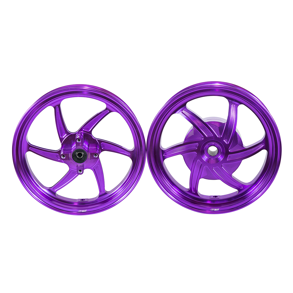 ล้อแม็ก G-MAX RACING GIORNO+ ABS/CBS (ขอบ12) GTR THAILAND แดง - ทอง - เขียว - น้ำเงิน - ส้ม - ม่วง - ชมพู ราคา 7,900 บาท/คู่