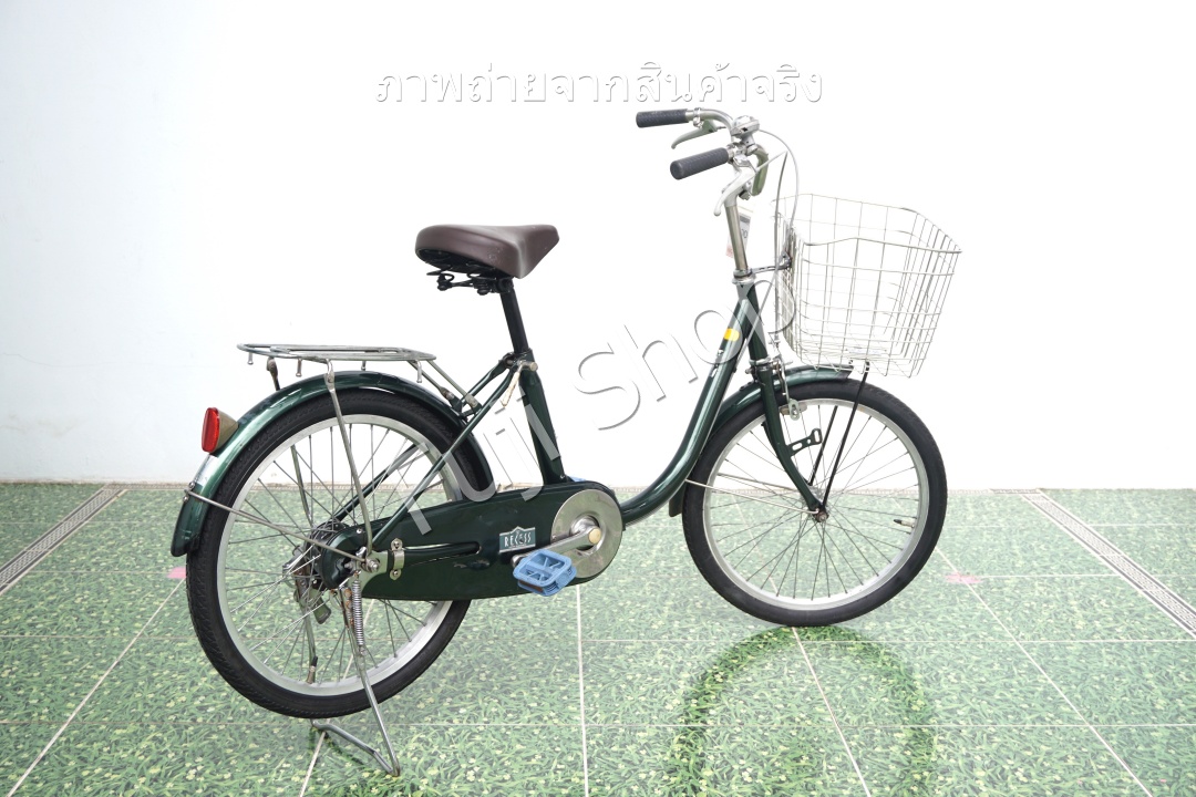 จักรยานแม่บ้านญี่ปุ่น - ล้อ 20 นิ้ว - ไม่มีเกียร์ - สีเขียว [จักรยานมือสอง]