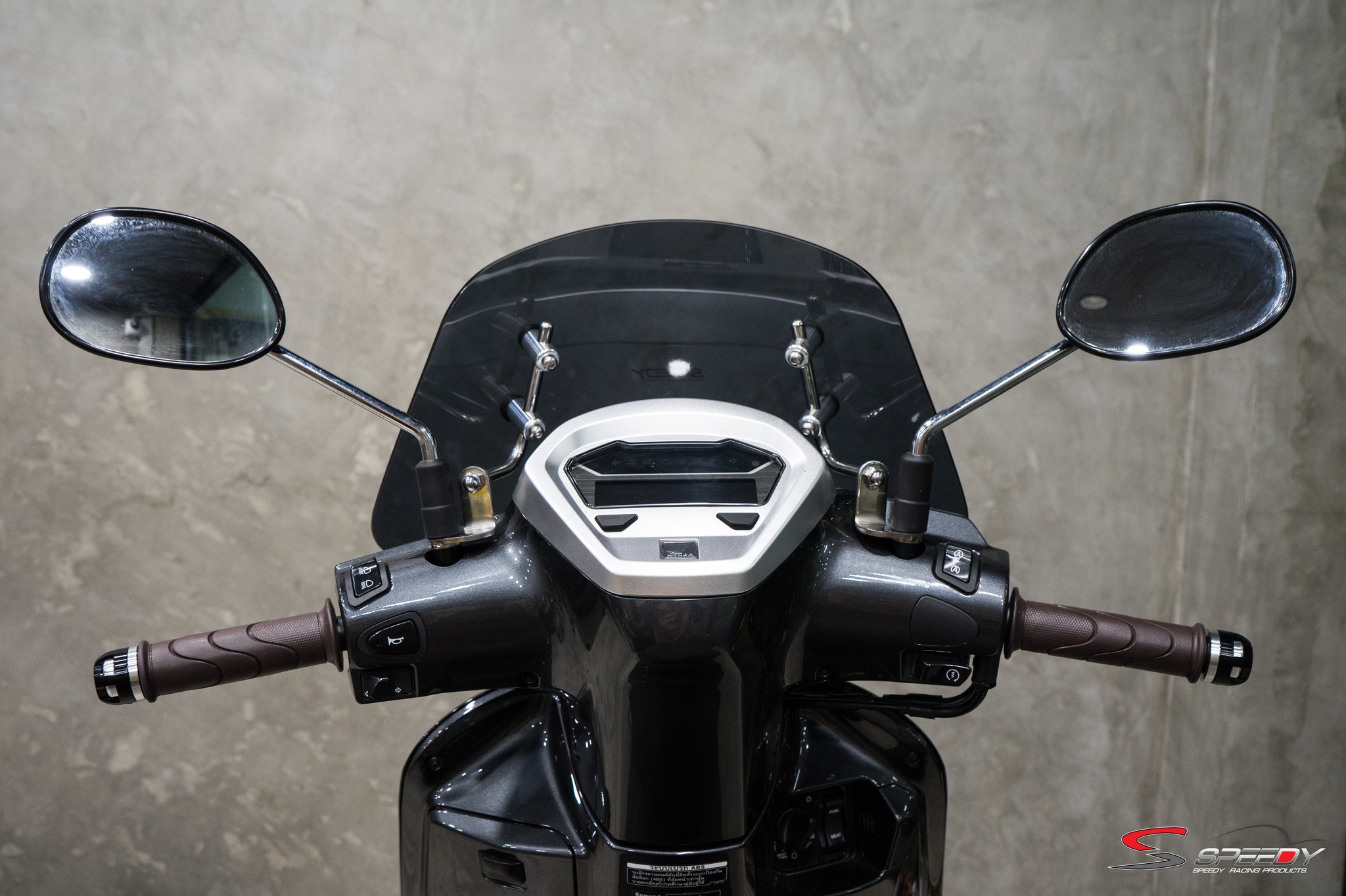 บังไมล์-ชิลล์หน้า + ขายึดรูกระจก (สแตนเลส) SPEEDY GIORNO+