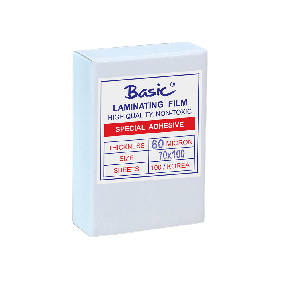 พลาสติกเคลือบบัตร 7.0x10.0ซม. หนา 80ไมครอน Basic