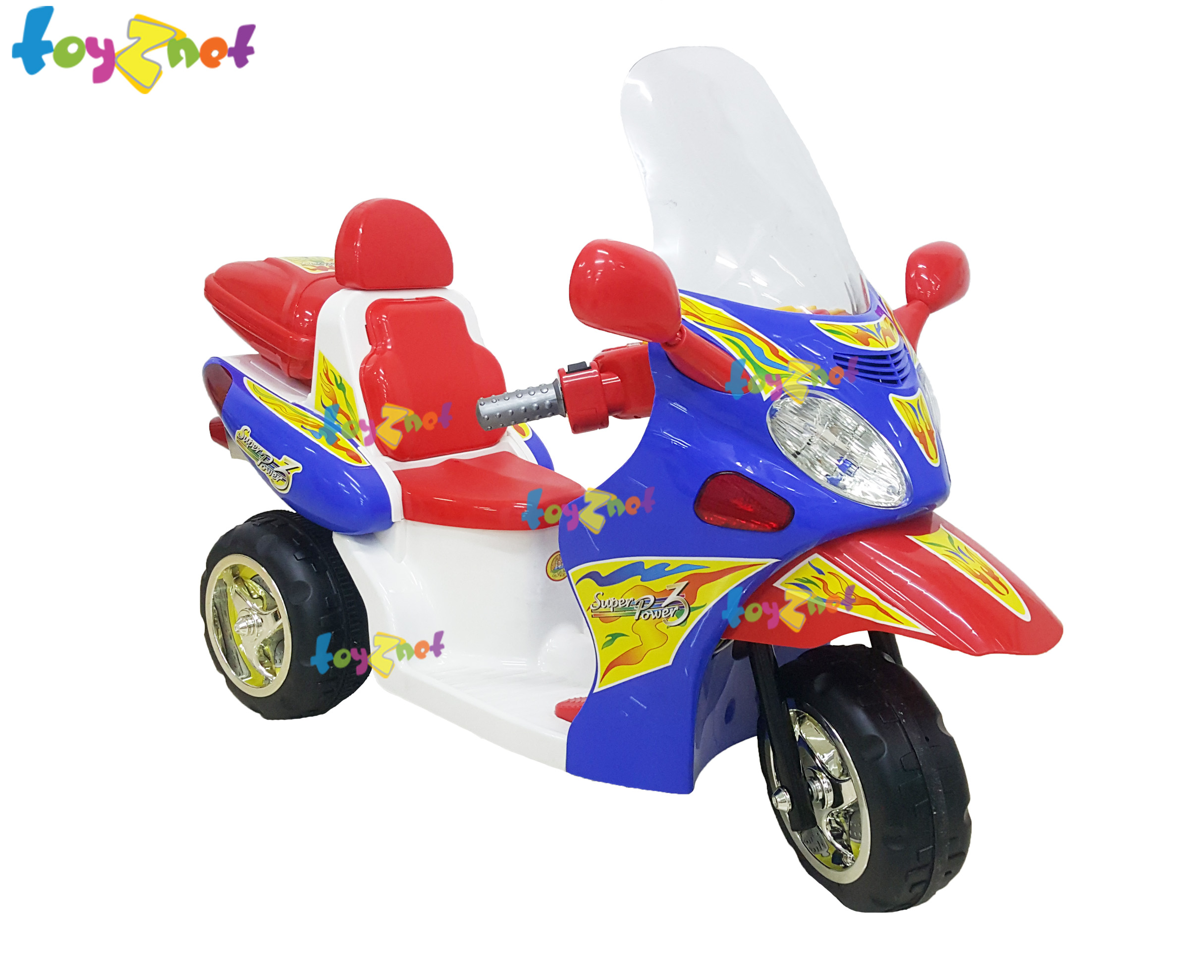 Toyznet ส่งฟรี มอเตอร์ไซด์แบตเตอรี่พร้อมวิทยุเทป รุ่น 2237-38