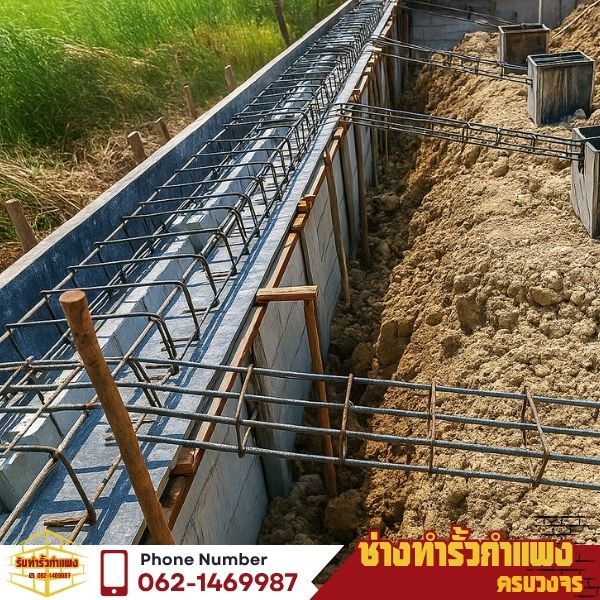 รั้วคอนกรีตเสริมเหล็ก