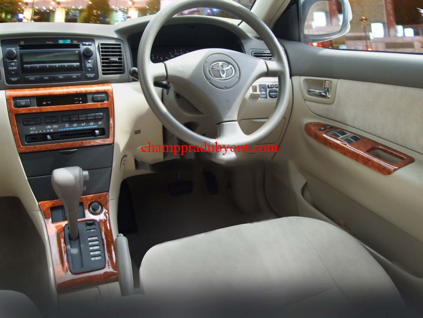 ชุดลายไม้ภายในห้องโดยสาร TOYOTA ALTIS 2001-2007