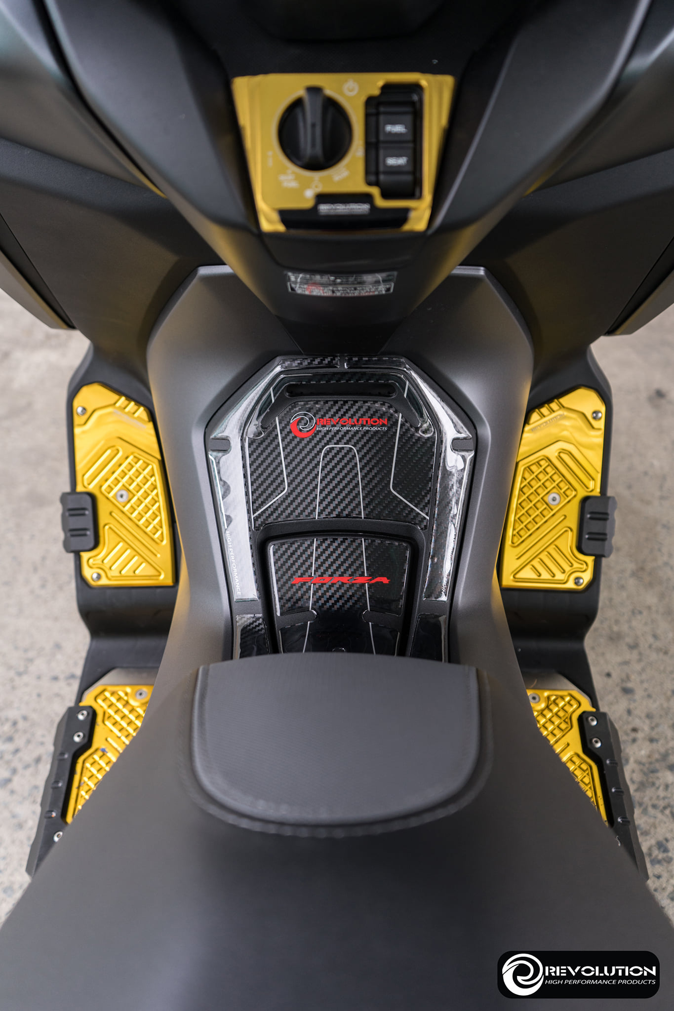 สติ๊กเกอร์กันรอยคอลโซลข้างถังน้ำมัน (ชุดใหญ่) REVOLUTION FORZA-350/300