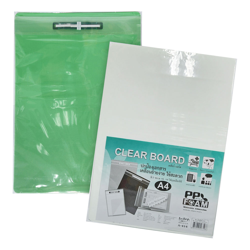 สคบ.แฟ้มคลิปบอร์ด ปกใส Clear Board A-414