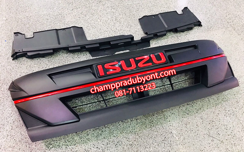 กระจังหน้า ISUZU ALL NEW D-MAX 2017-2019 ทรง X-SERIES คาดแดง