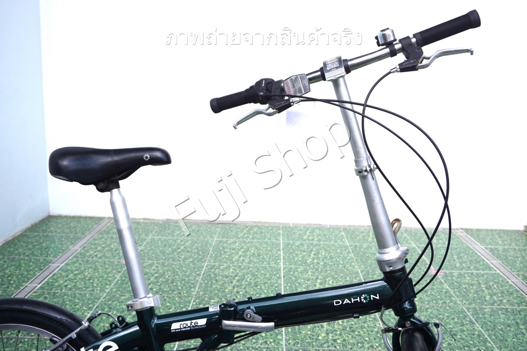 จักรยานพับได้ญี่ปุ่น - ล้อ 20 นิ้ว - มีเกียร์ - อลูมิเนียม - Dahon Route - สีเขียว [จักรยานมือสอง]