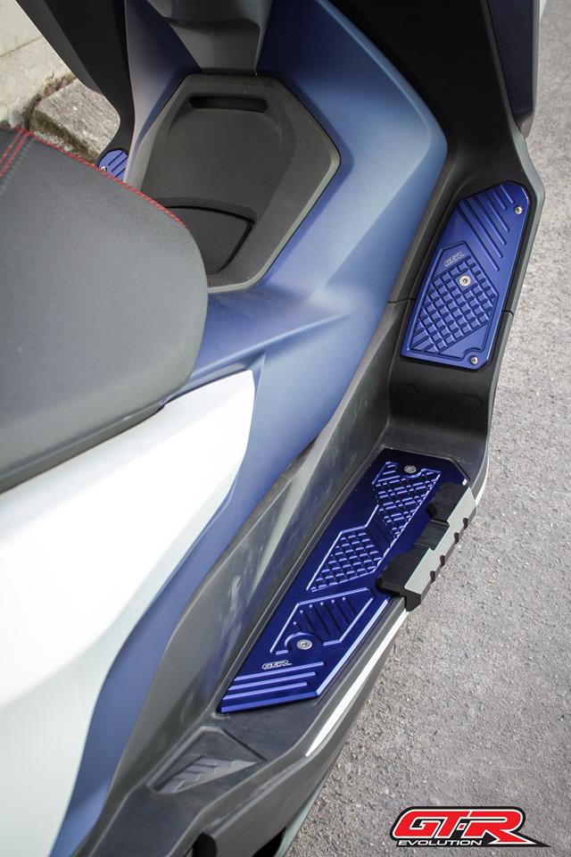 แผ่นรองพื้น (มีเนียม CNC) GTRS FORZA-350/300 ปี2018-25- แดง- ทอง- เทา- ดำ - เขียว- น้ำเงิน - ม่วง - ชมพู ราคา 2,600 บาท/ชุด