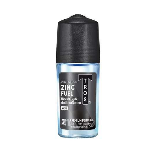 TROS ทรอส โรลออน ZINC FUEL ROLL ON หอมพรีเมี่ยม สีดำ 45 มล.