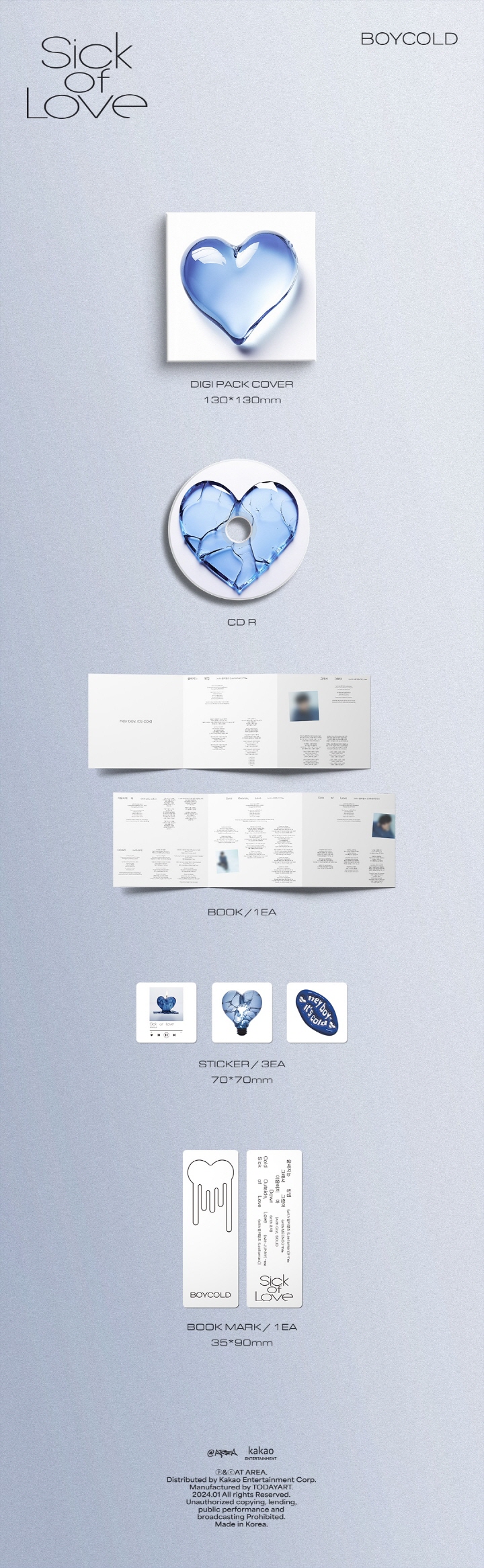 [PRE-ORDER] BOYCOLD - EP Album "Sick of Love"