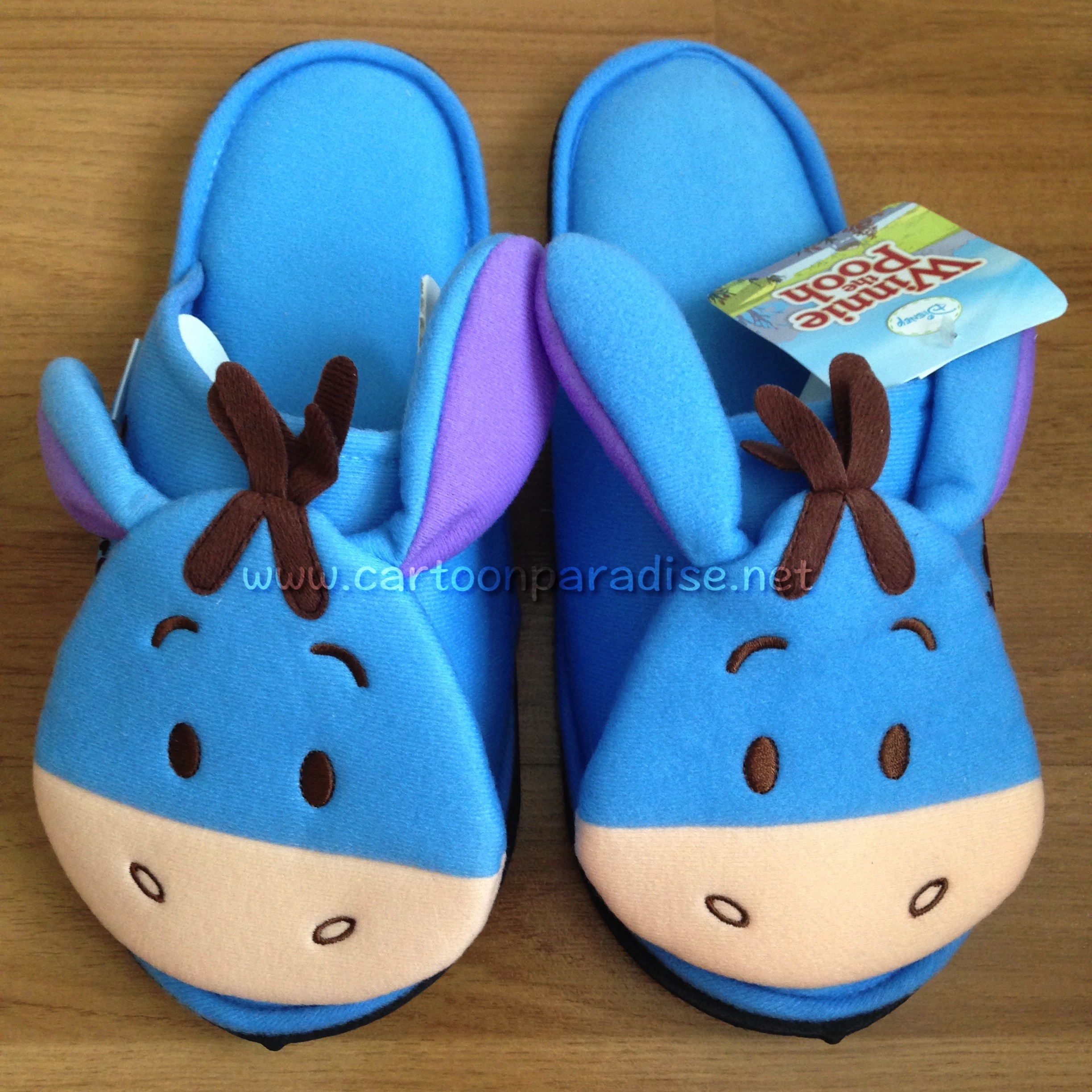 Disney รองเท้าใส่ในบ้าน ดิสนีย์ อียอร์ ลิขสิทธิ์แท้ Disney Eeyore Slippers Shoes Blue Free Size
