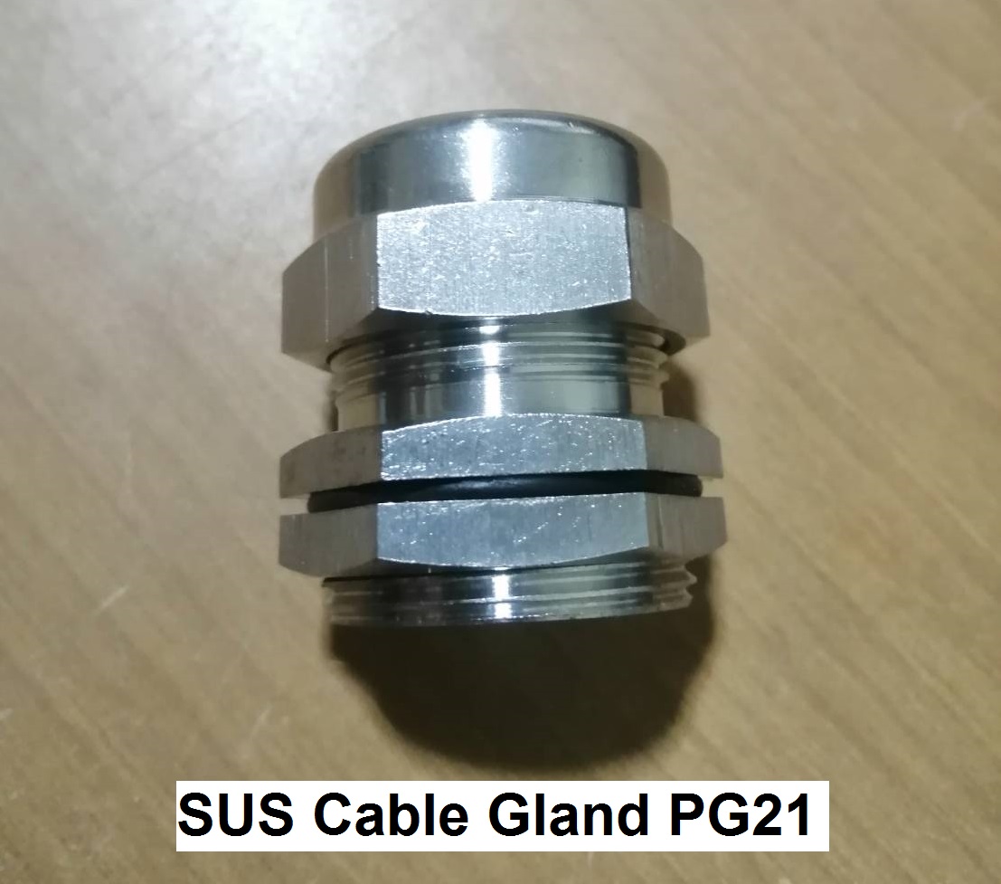 เคเบิ้ลแกลน สแตนเลส CG-PG21-SS ,OD.13-18mm IP68