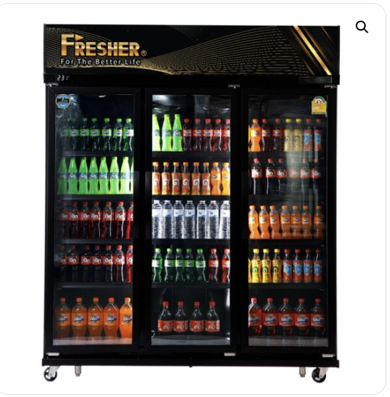 ตู้แช่มินิมาร์ท 3 ประตู ขนาด 1130 L (40.0 Q) Fresher ระบบระเหยน้ำในตัว ตู้แช่มินิมาร์ท FR-3DBV9(40.0Q)