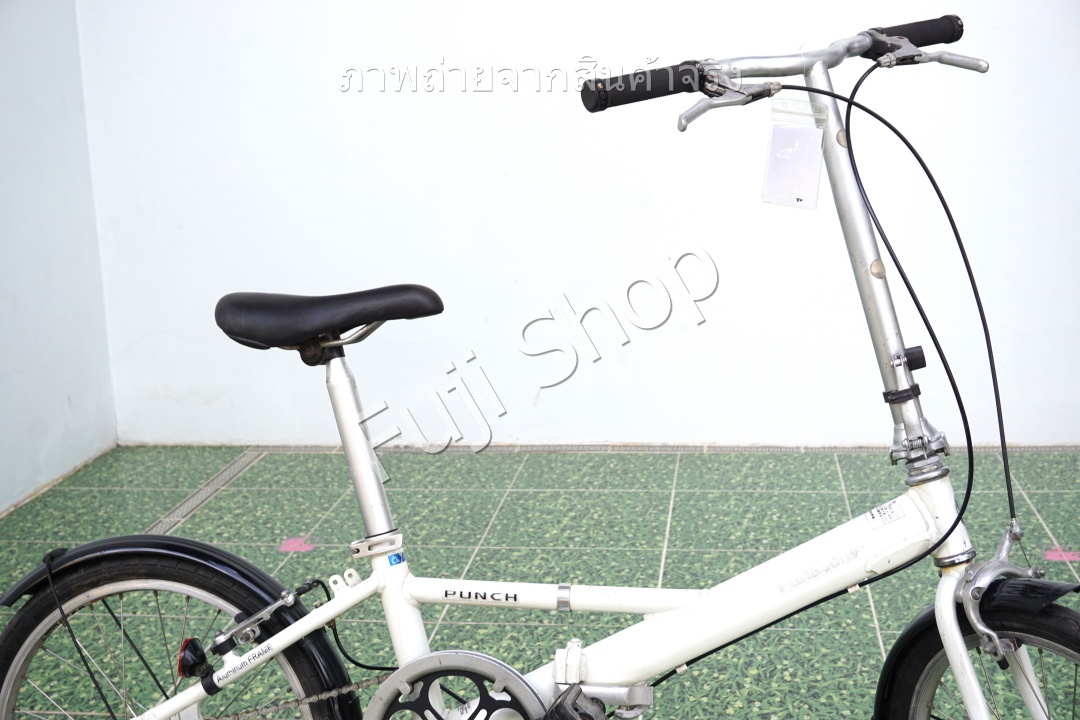จักรยานพับได้ญี่ปุ่น - ล้อ 20 นิ้ว - ไม่มีเกียร์ - อลูมิเนียม - Panasonic - สีขาว [จักรยานมือสอง]