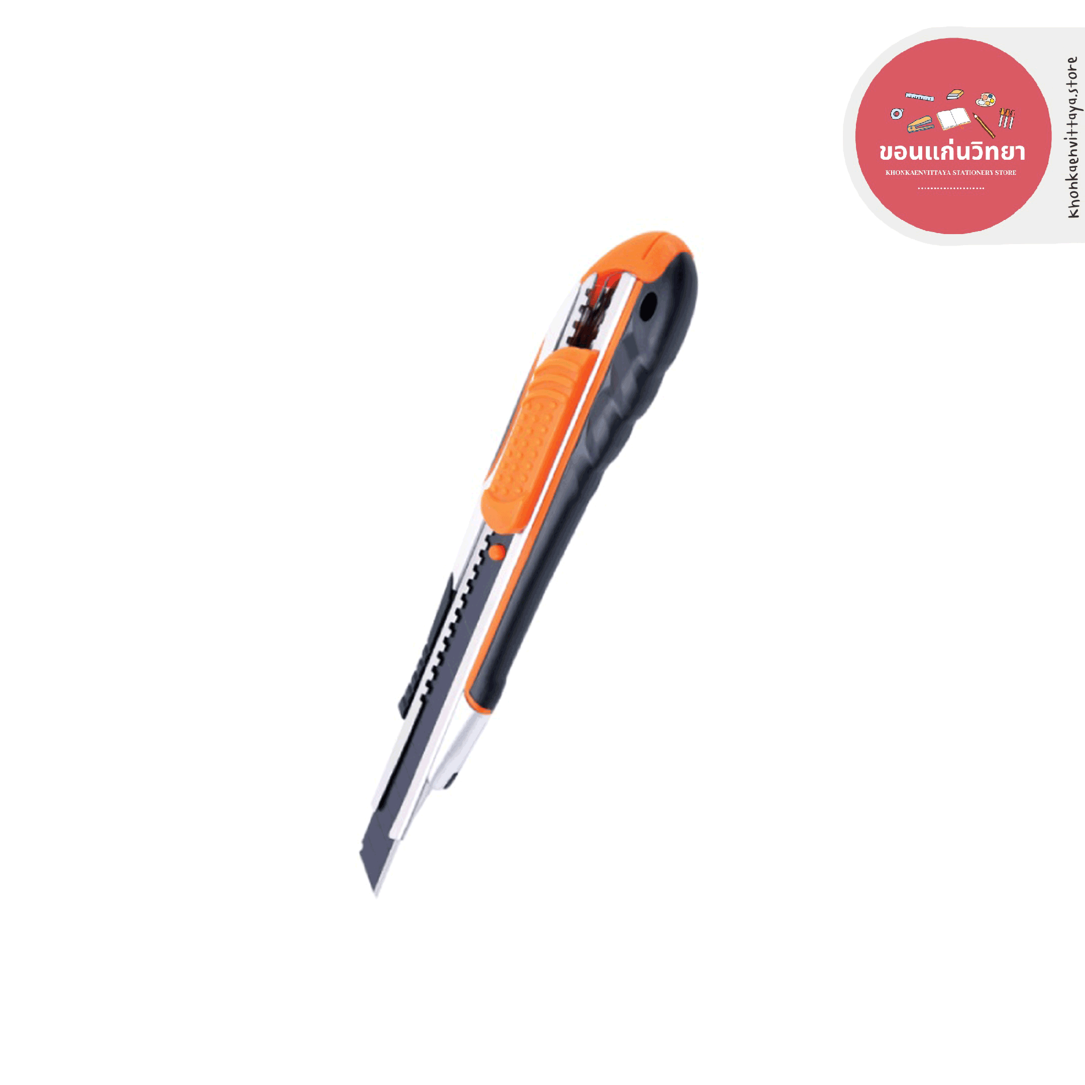 คัตเตอร์ Cutter ตราช้าง Elephant รุ่น A-903 9 มม. ด้ามทำจากโลหะและยางคุณภาพสูง จำนวน 1 อัน