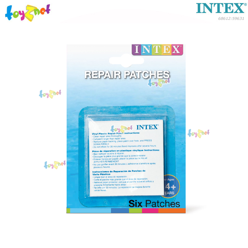 Intex Double Quick I Air Pump no.68612 + Repair Patches no.59631/62068/62091