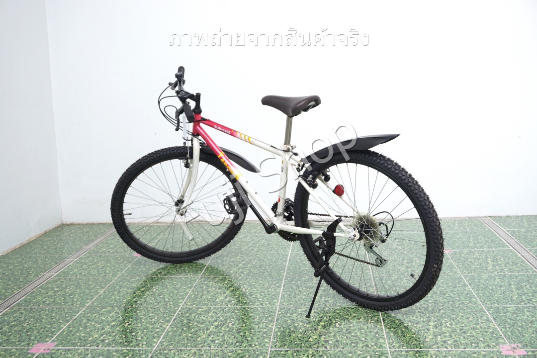 จักรยานเสือภูเขาญี่ปุ่น- ล้อ 26 นิ้ว - มีเกียร์ - โครโมลี่ - สีขาว [จักรยานมือสอง]