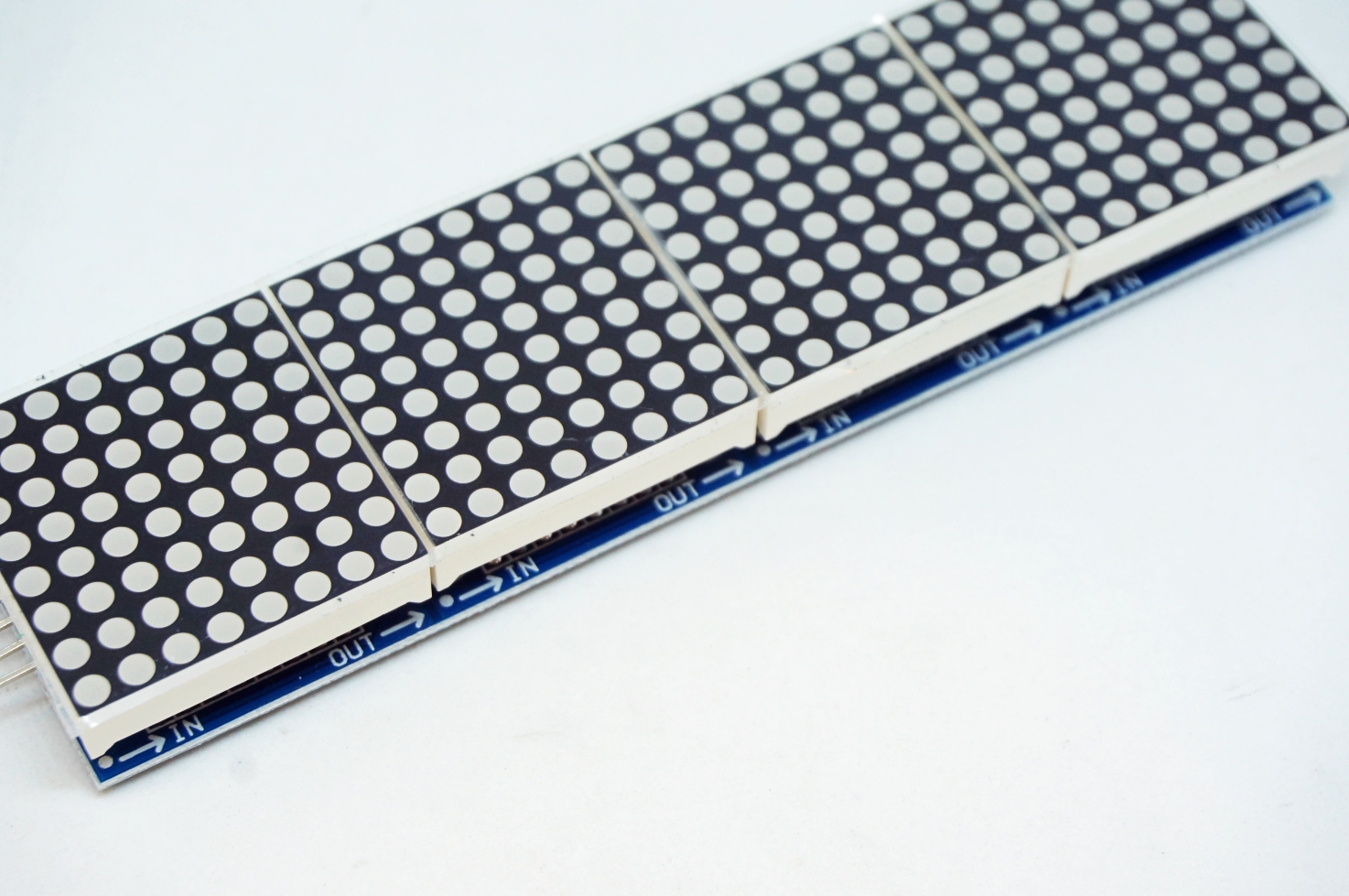 MAX7219 Dot Matrix Module สีเขียว (4 modules)