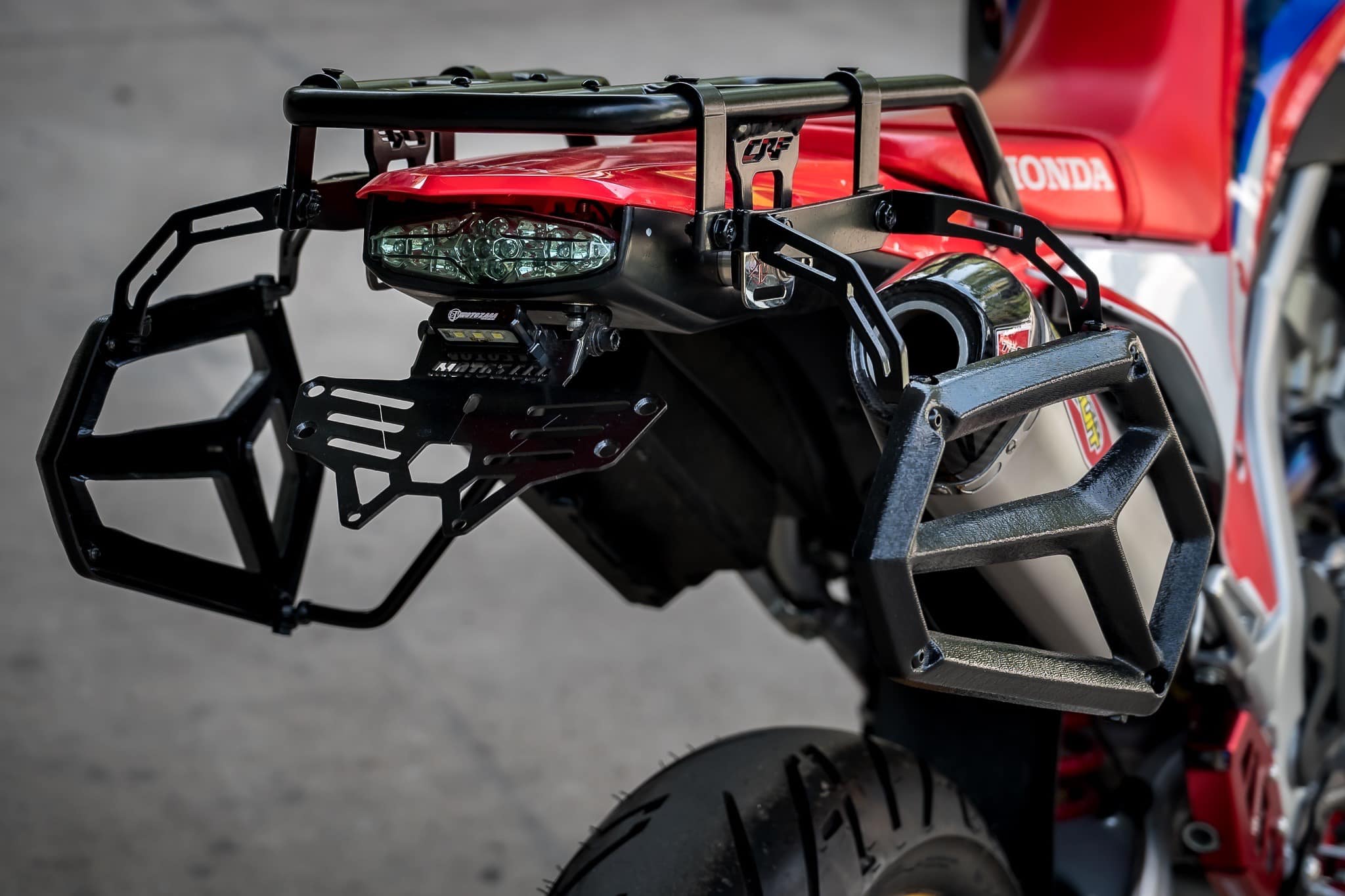 แร็คข้าง(ต้องมีแร็คท้ายก่อน) 3500฿ motozaaa CRF300L / CRF300Rally