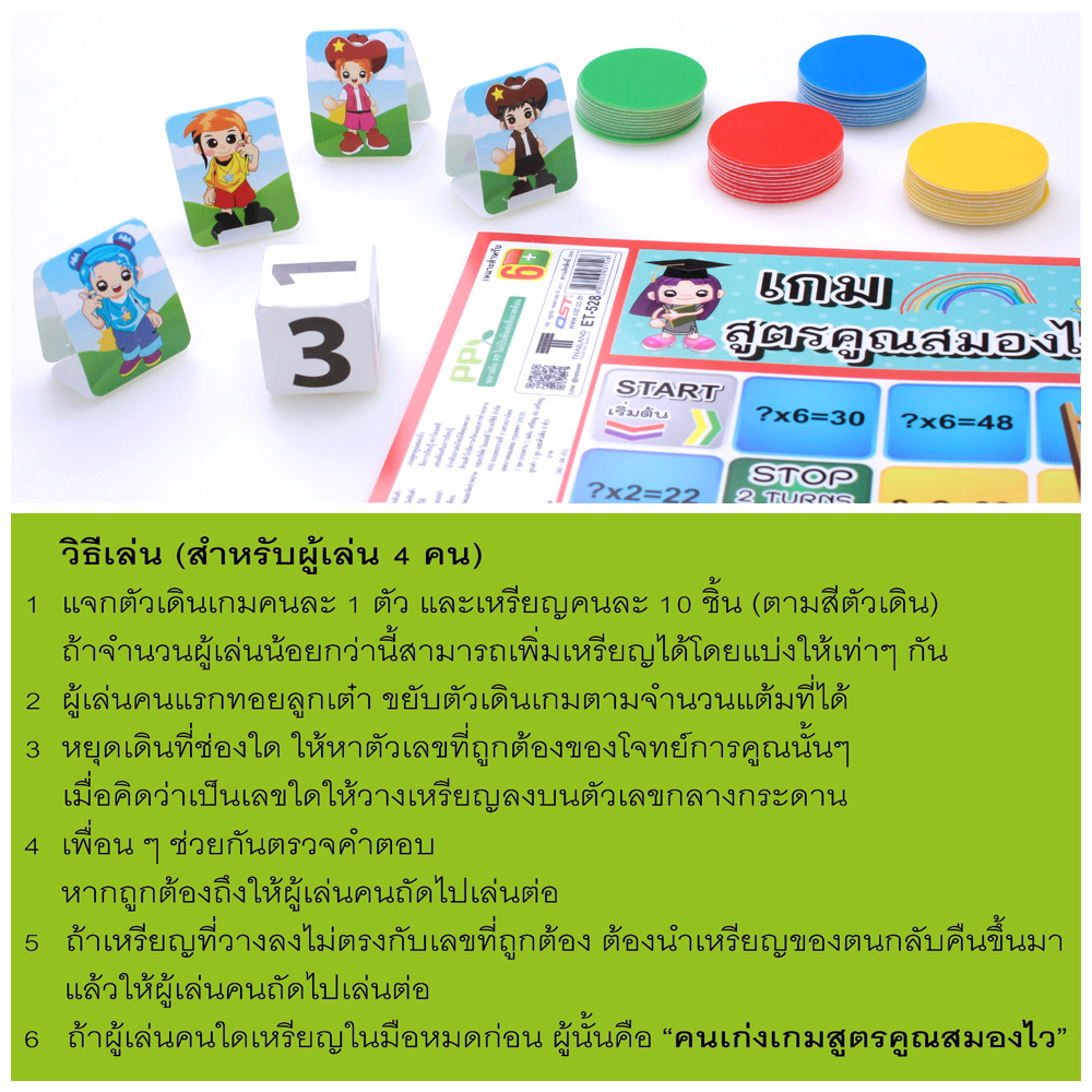 เกมเก่งคณิต สูตรคูณสมองไว ET-528