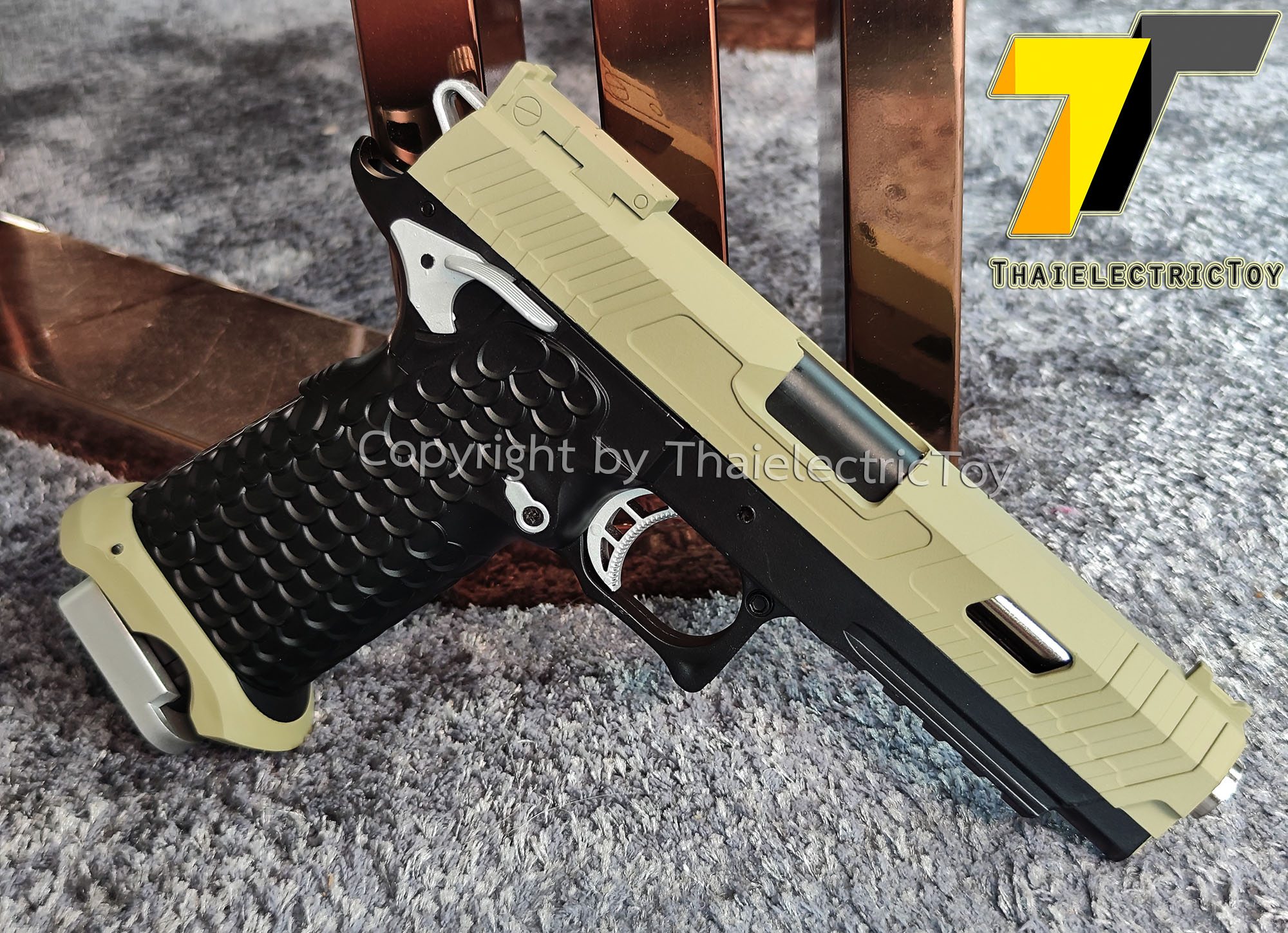 ปืนอัดลมพลาสติก Combat Master limited edition ชักยิงทีล่ะนัด ลำกล้องยาว 7.7 นิ้ว หนัก 303 กรัม แขวนสไลน์ได้ ใช้ลูกกระสุนพลาสติก 6 มิล