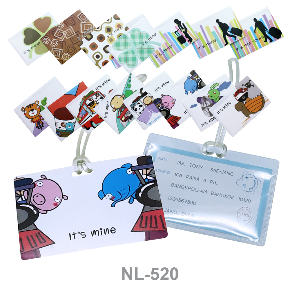 ป้ายชื่อคล้องกระเป๋า แนวนอน Luggage Tag NL-520 ลาย It's mine