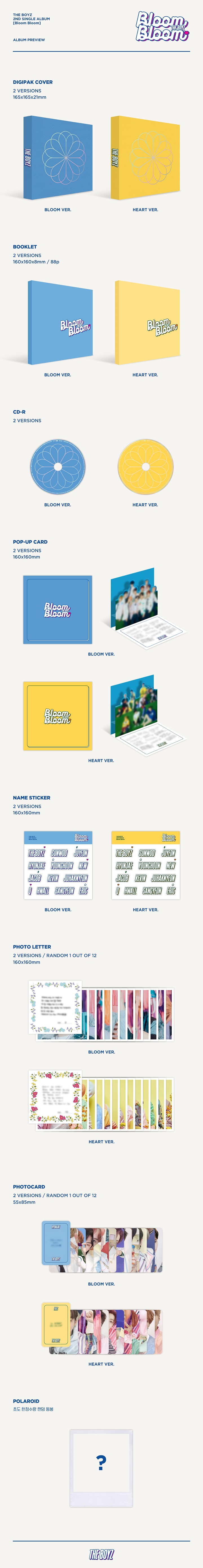 [PRE-ORDER] THE BOYZ - 2nd Single Album "Bloom Bloom"