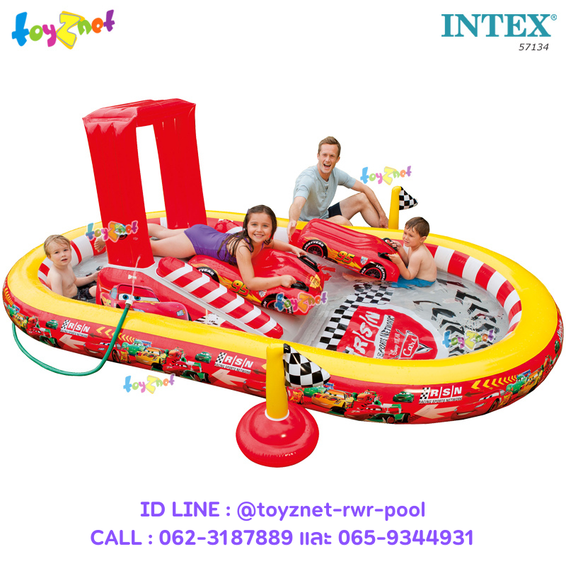 Intex Cars Play Center 3.48 x 1.98 x 1.21 ม. no 57134