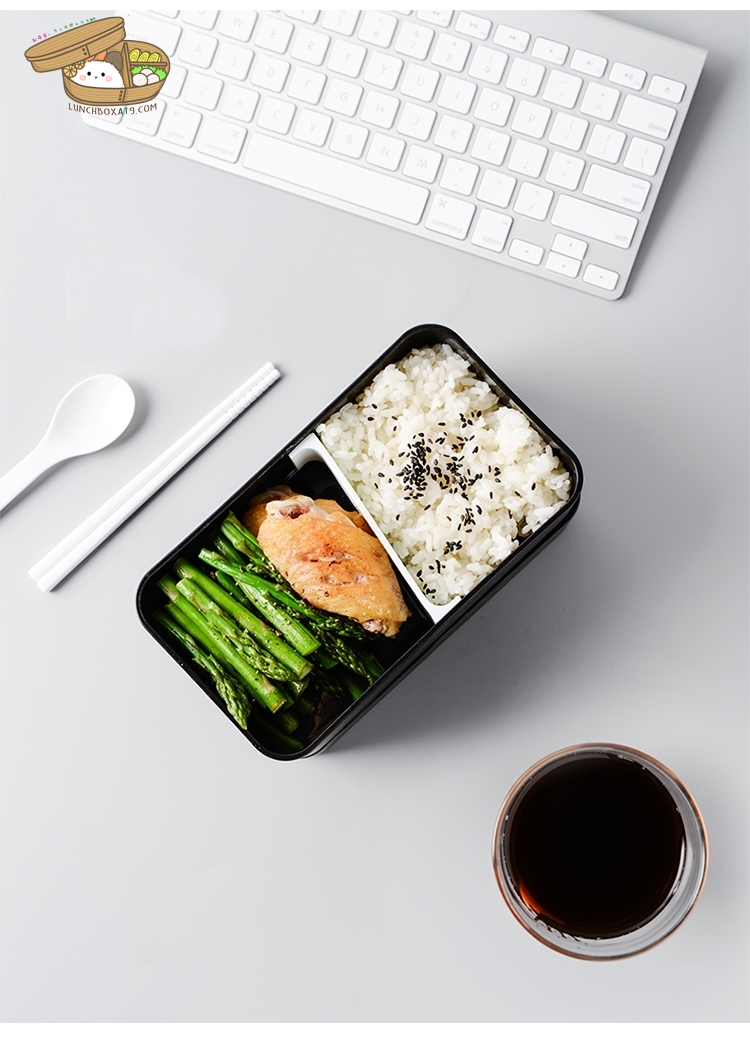 New Pattern Microwave Japanese Lunch Box - กล่องข้าวญี่ปุ่นพลาสติกลายใหม่