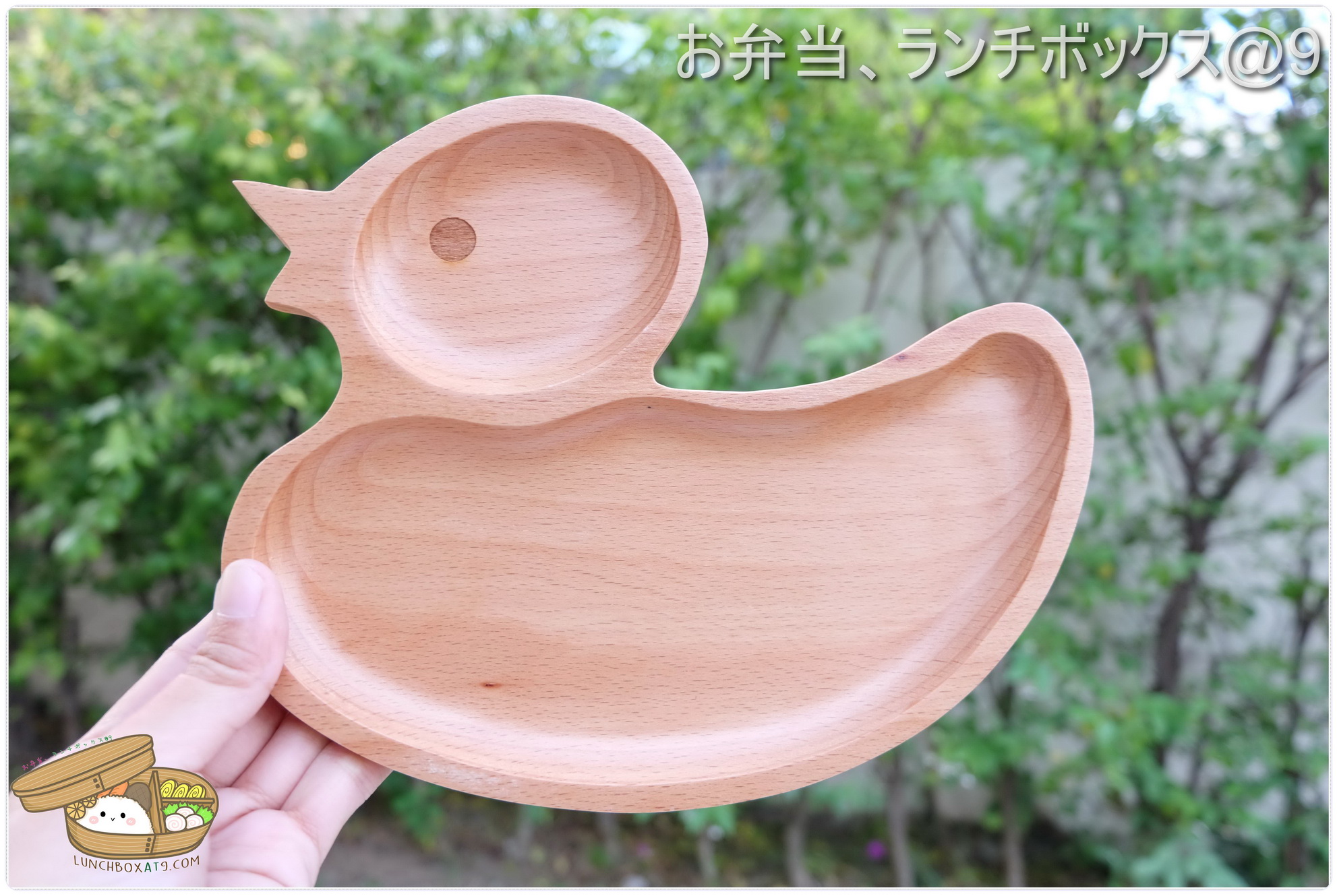New Duck Wood Plate Tray Dish - ถาดไม้รูปเป็ด