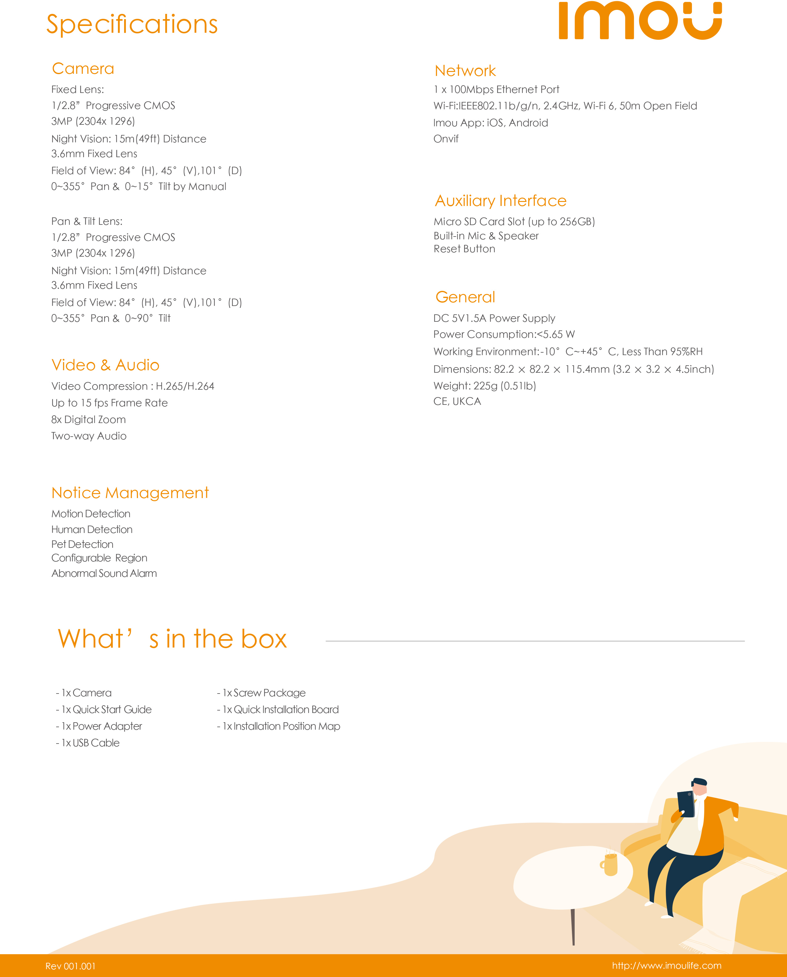 IMOU RANGER DUAL 6 MP (3MP + 3MP) IPC-S2XP6M0WED / IPC-S2XP-6M0WED กล้องวงจรปิดระบบ IP WIFI มีไมค์และลำโพงในตัว สำหรับใช้งานภายใน BY BILLIONAIRE SECURETECH RANGER DUAL