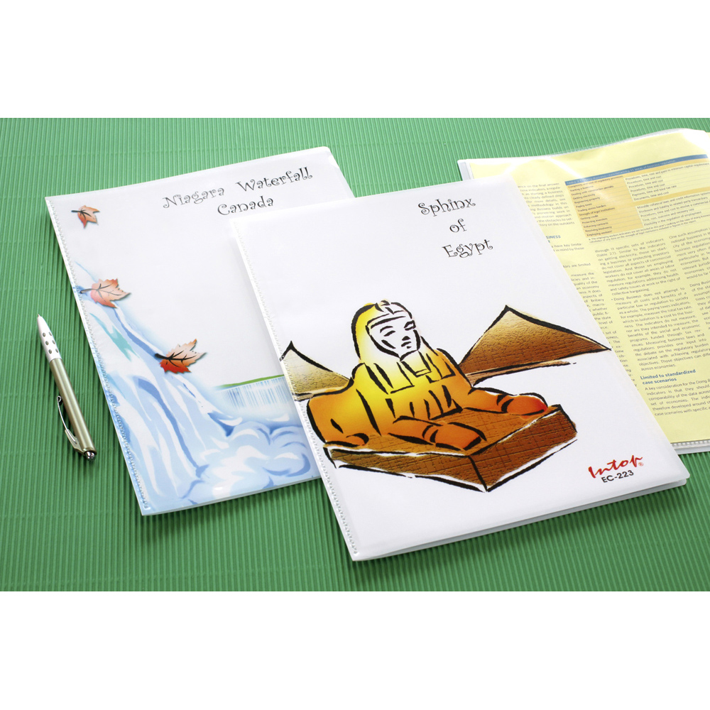 แฟ้มแคตตาล็อก แฟ้มโชว์เอกสาร A4 10 ช่อง ปกลาย Identiland EC-212-223