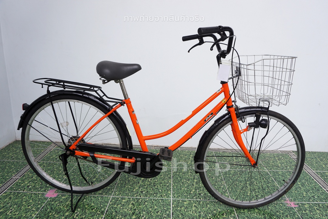 จักรยานแม่บ้านญี่ปุ่น - ล้อ 26 นิ้ว - ไม่มีเกียร์ - Affiche - สีส้ม [จักรยานมือสอง]