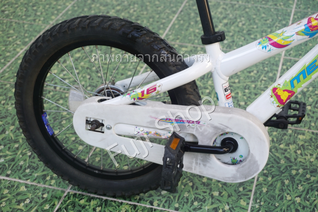 จักรยานเด็กญี่ปุ่น - ล้อ 16 นิ้ว - ไม่มีเกียร์ - อลูมิเนียม - Merida - สีขาว [จักรยานมือสอง]