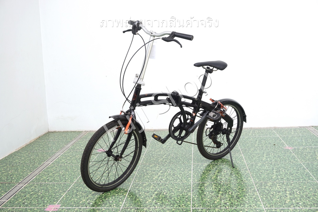 จักรยานพับได้ญี่ปุ่น - ล้อ 20 นิ้ว - มีเกียร์ - อลูมิเนียม - Doppelganger - สีดำ [จักรยานมือสอง]